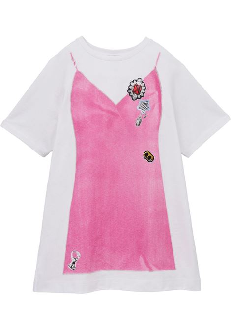 Pink and white Trompe L'Oleil dress Marc Jacobs - women MARC JACOBS | 2S5RDR083C14178